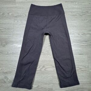 Lululemon Women Leggings Ebb To Street Crop Purple Space‎ Dye Seamless Size 4